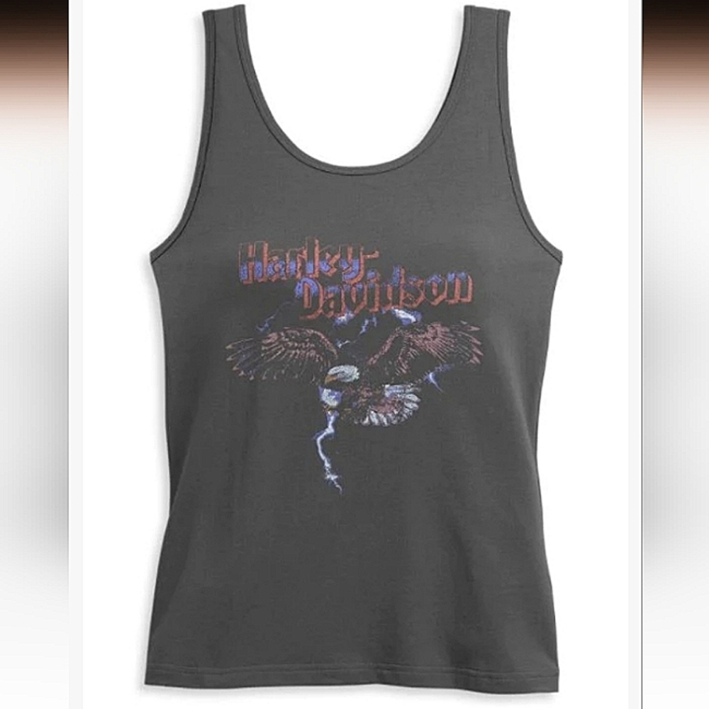 HARLEY DAVIDSON WOMEN'S FLYING EAGLE GRAPHIC TANK SHIRT XL